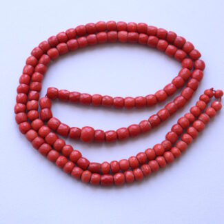 Vintage Faceted Red Coral Necklace 121gr
