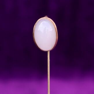 Antique  14k Yellow Gold Stick Pin Quartz