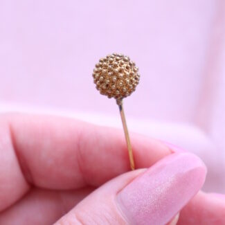 Antique Vintage Silver Gold Plated Stick Pin Sputnik Shape